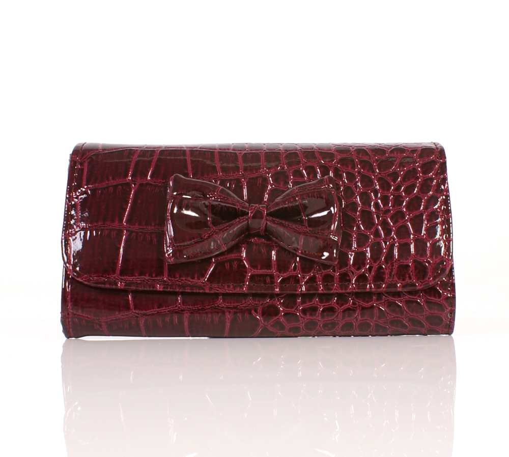 (image for) BOW CROC PURSE